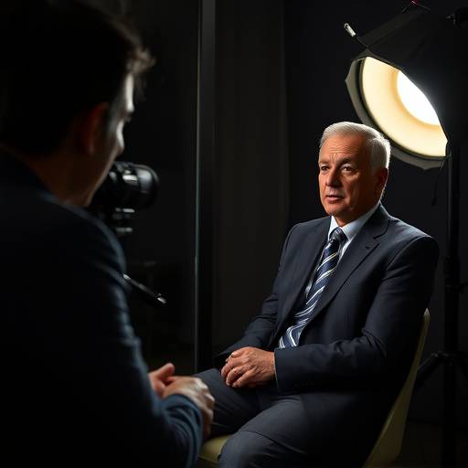 Billede af en CEO under et interview.